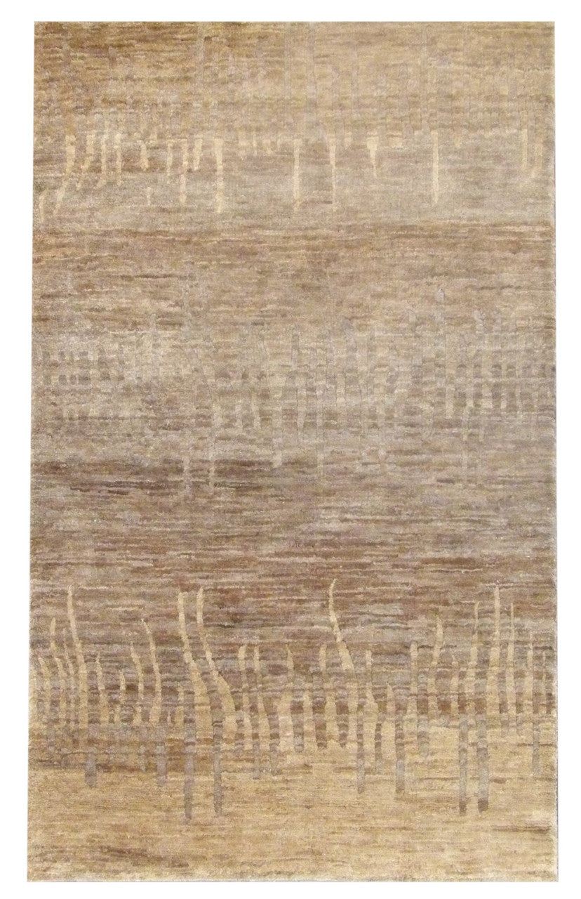 5x8 Coastal Hand-Knotted Wool rug, Rug #101-842