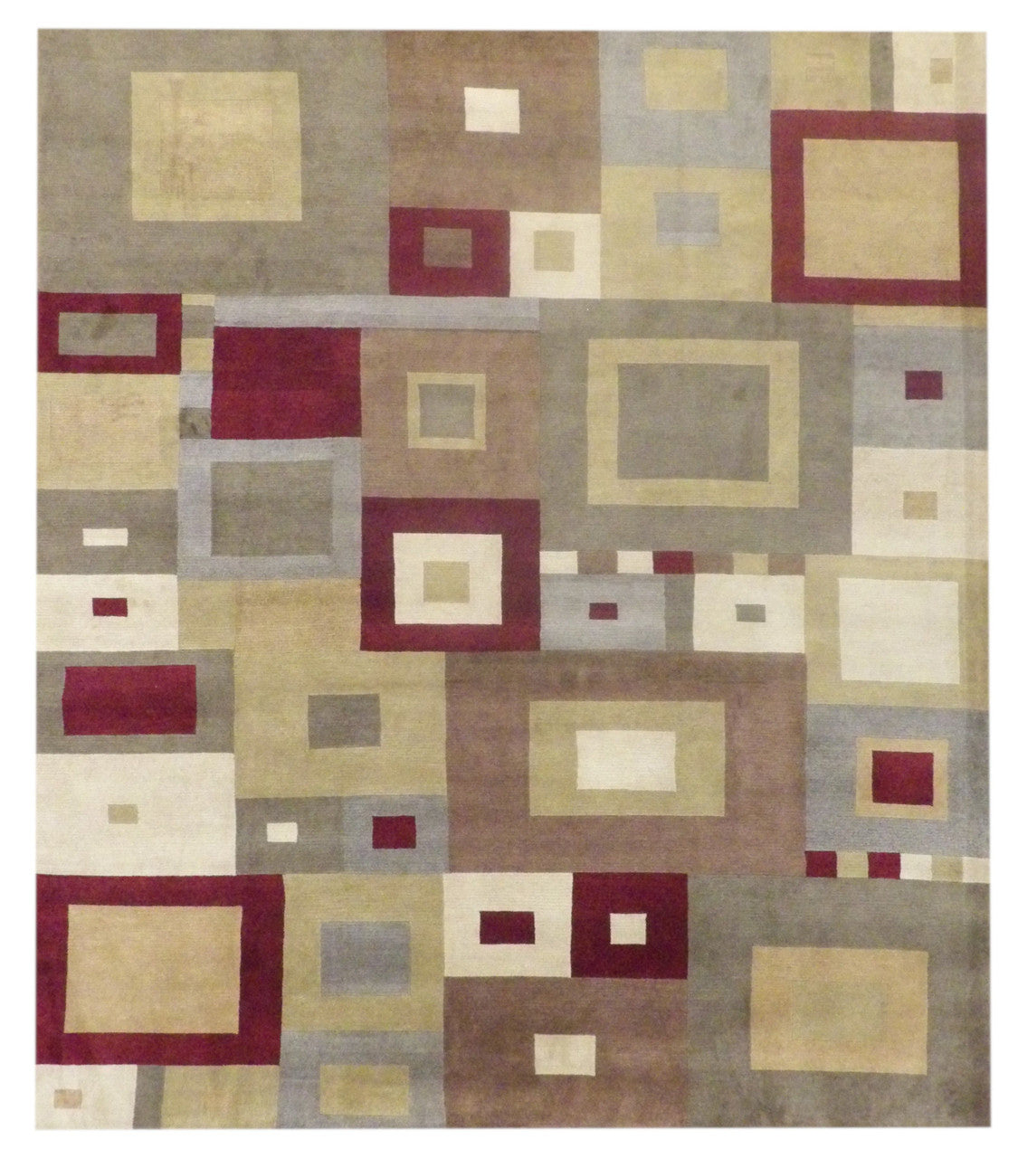 8x10 Modern Hand-Knotted Wool rug, Rug #101-1048