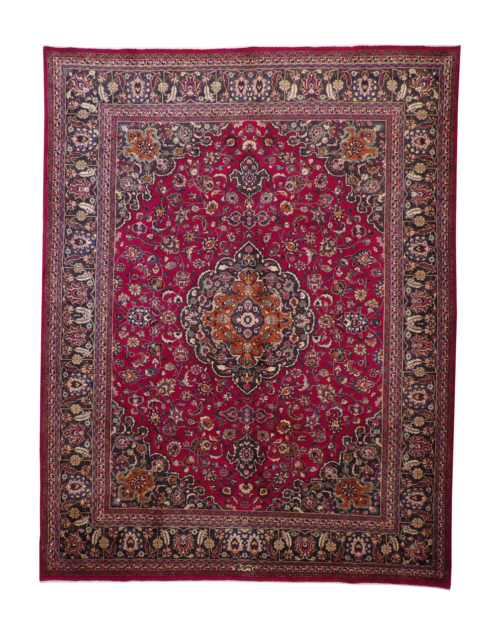 10x12 Antique Hand-Knotted Wool rug, Rug #101-2324