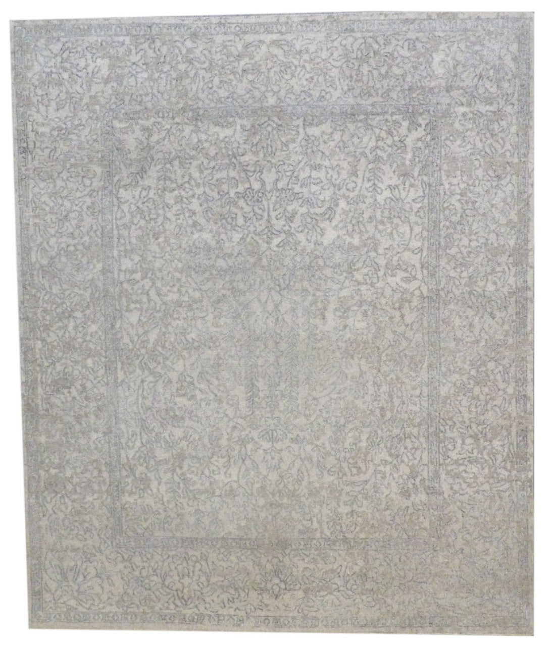8x10 Transitional Hand-Knotted Silk rug, Rug #101-991