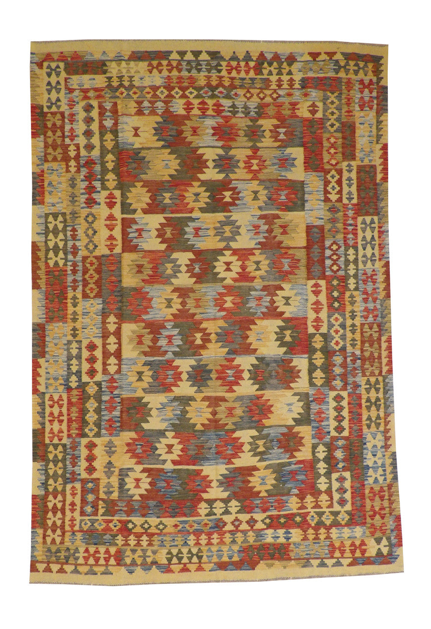 6x10 Flatweave Hand-Knotted Wool rug, Rug #101-5123