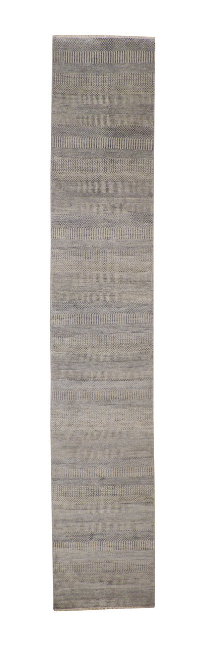 2x14 Modern Hand-Knotted Silk rug, Rug #101-20167