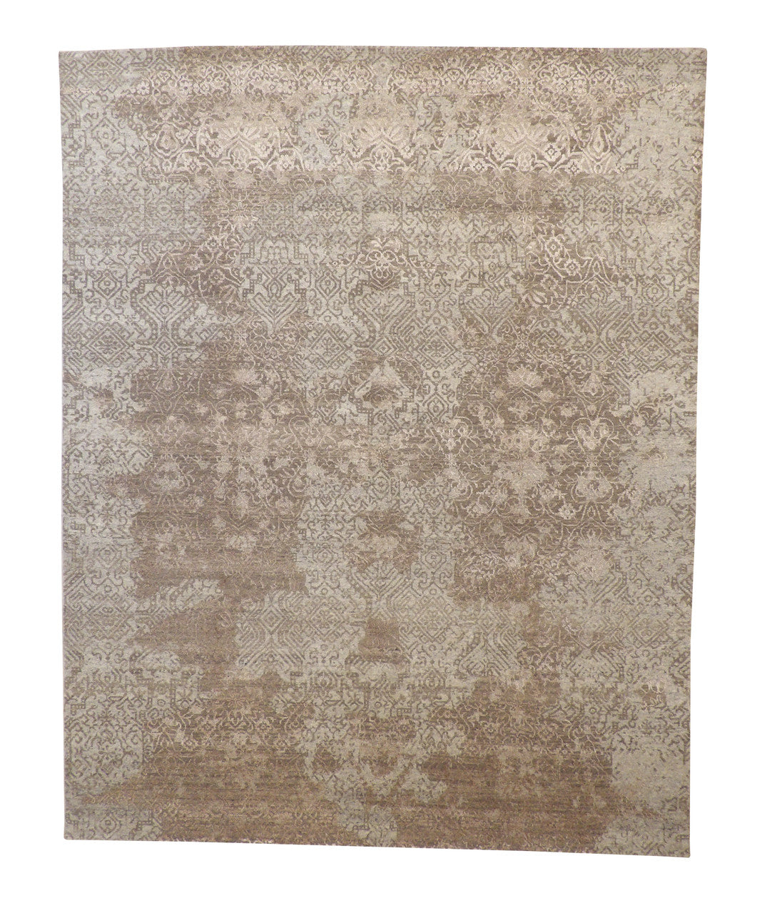 8x10 Transitional Hand-Knotted Silk rug, Rug #101-2006