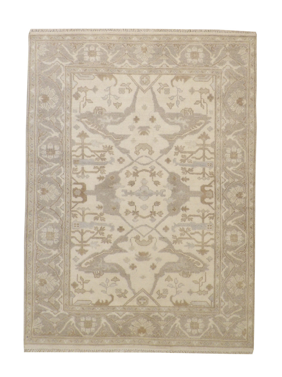 6x8 Oushak Hand-Knotted Silk rug, Rug #101-20346