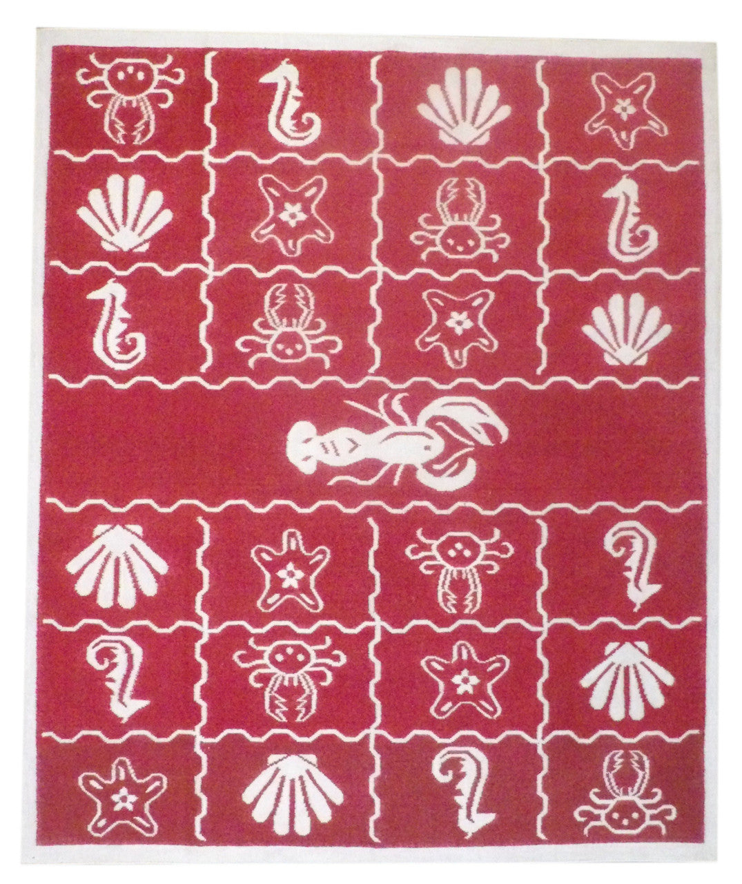 8x10 Coastal Hand-Knotted Wool rug, Rug #101-1083