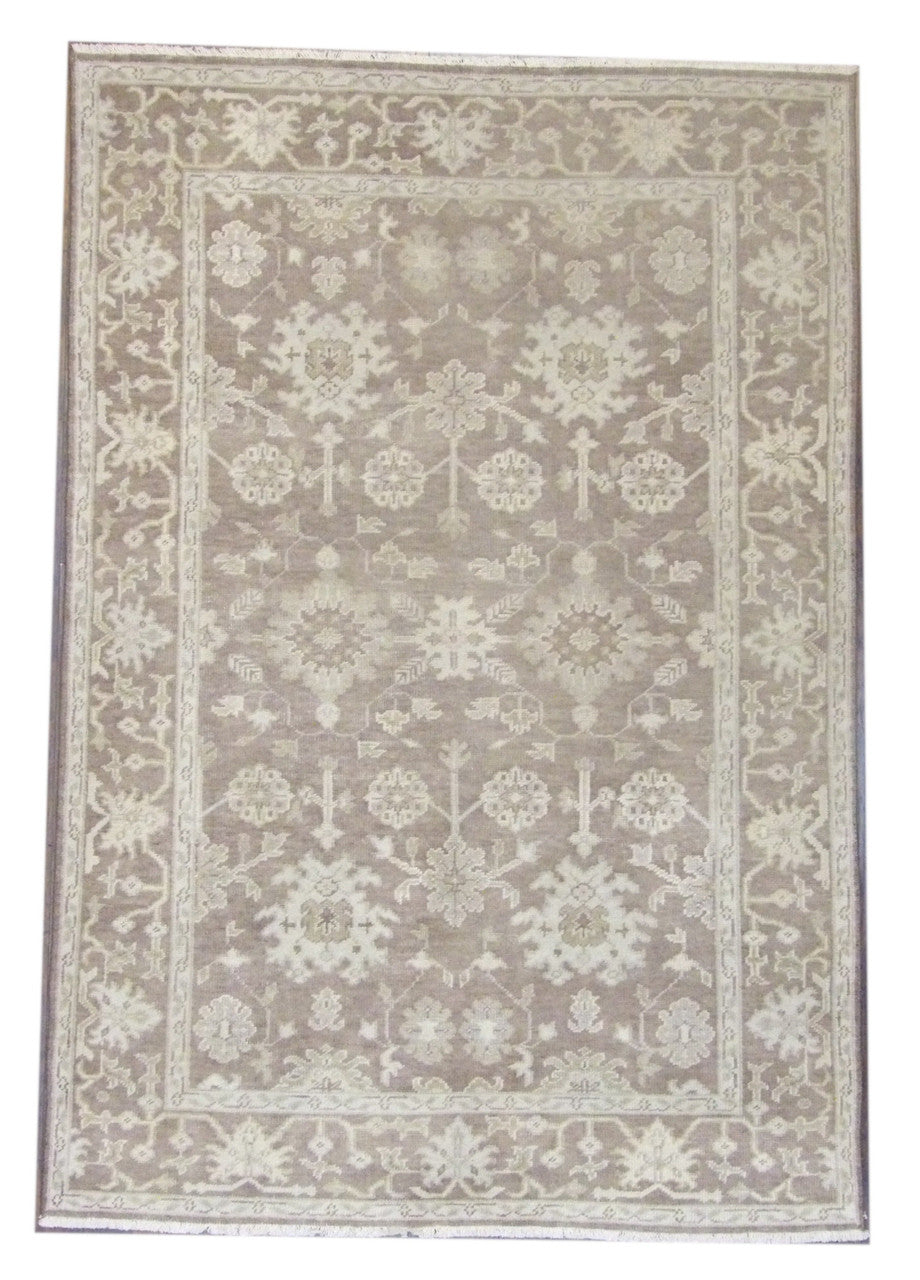5x8 Oushak Hand-Knotted Wool rug, Rug #101-11341