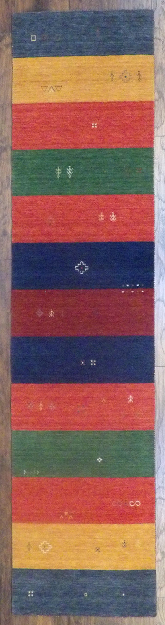 2x12 Tribal Hand-Knotted Wool rug, Rug #101-11092