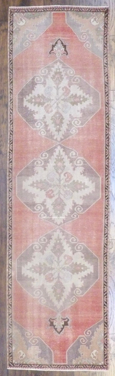 2x10 Antique Hand-Knotted Wool rug, Rug #101-615