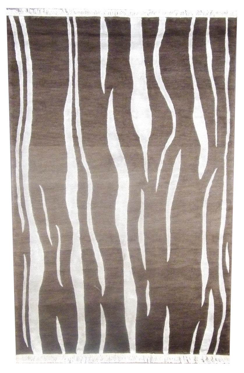 5x8 Modern Hand-Knotted Wool rug, Rug #101-852