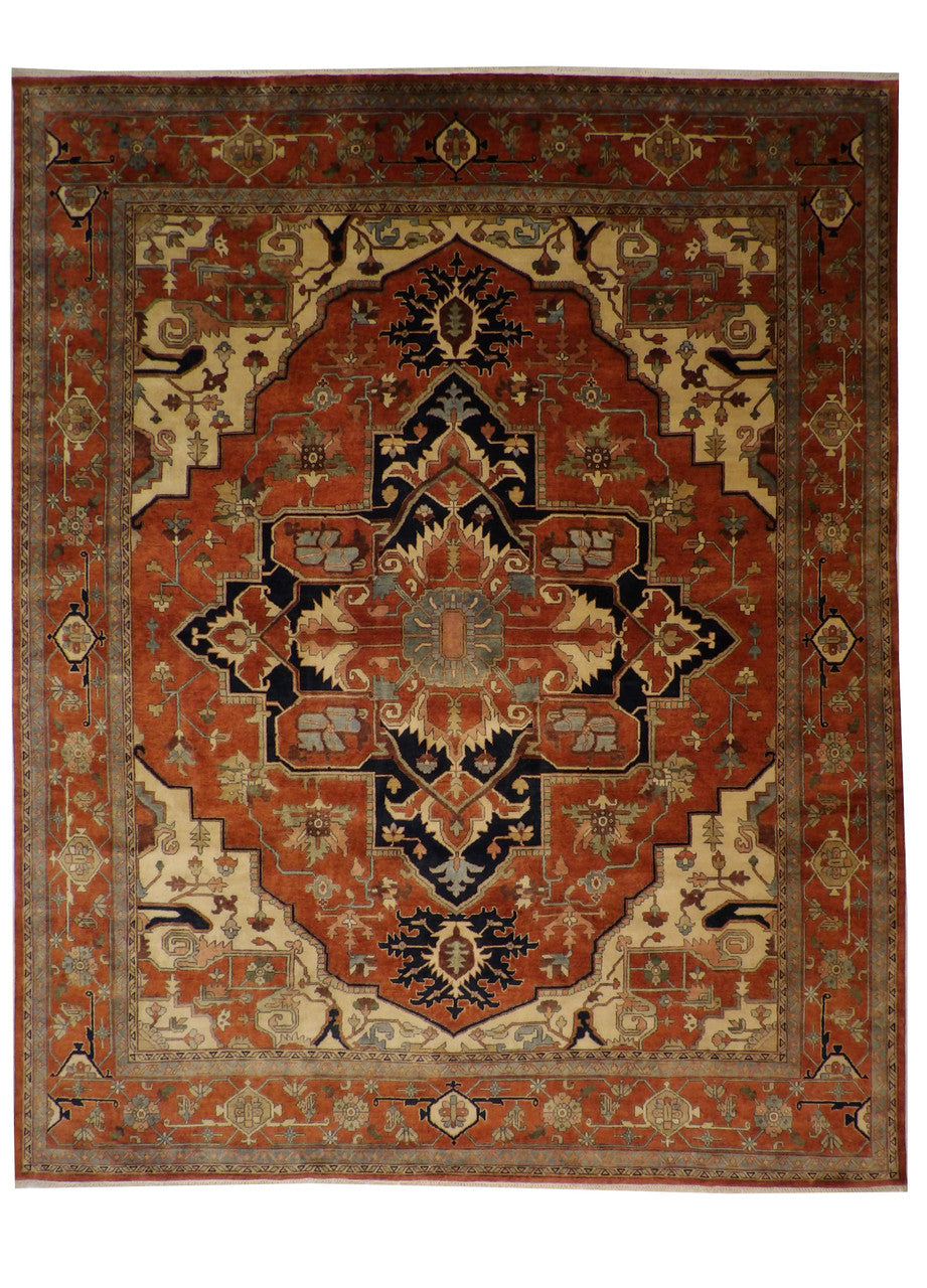 12x15 Tribal Hand-Knotted Wool rug, Rug #101-20110