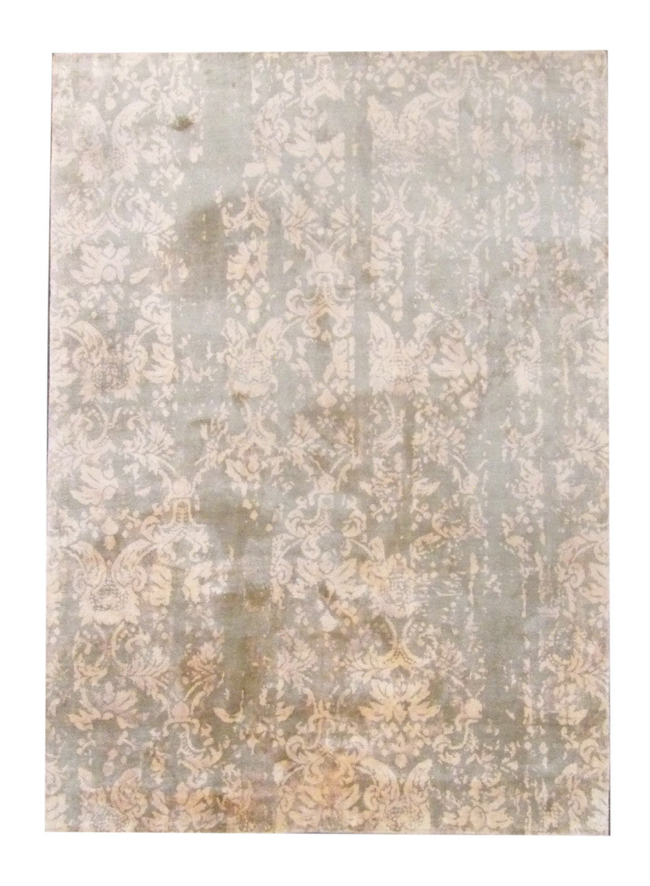 5x8 Transitional Hand-Knotted Silk rug, Rug #101-860