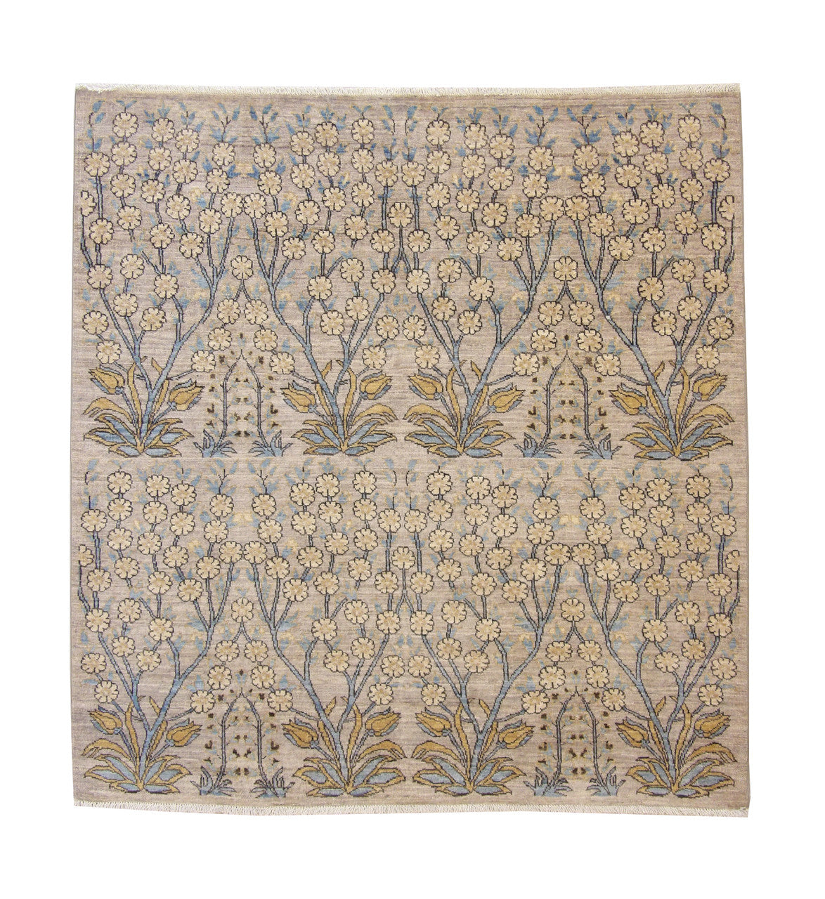 5x5 Oushak Hand-Knotted Wool rug, Rug #101-5037
