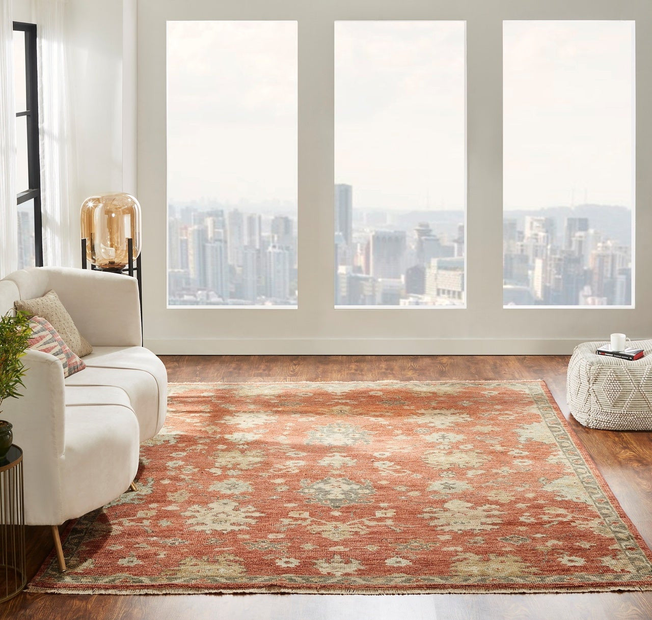 6' x 9' Oushak Hand-Knotted Wool rug, Rug #LL7461
