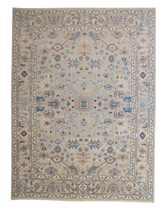 9x12 Oushak Hand-Knotted Wool rug, Rug #101-20186