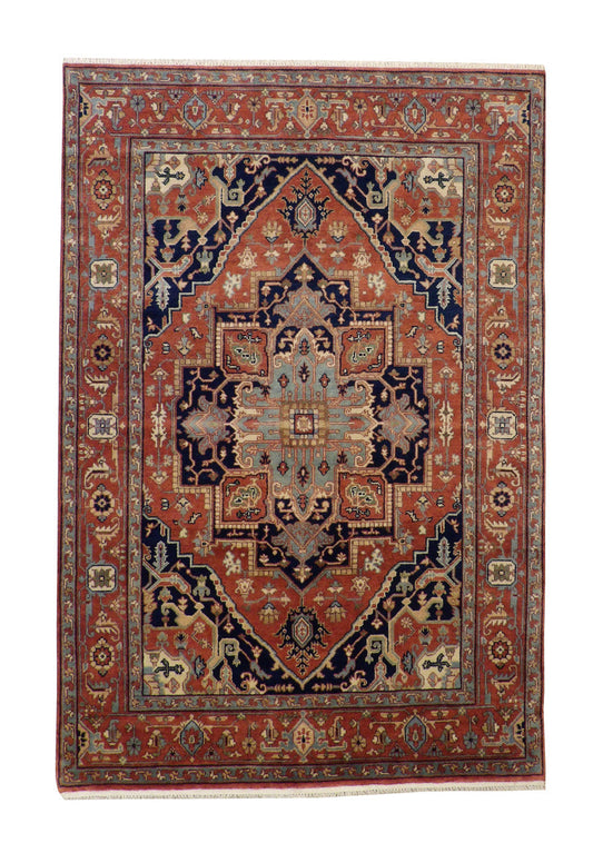 6x9 Antique Hand-Knotted Wool rug, Rug #101-20101