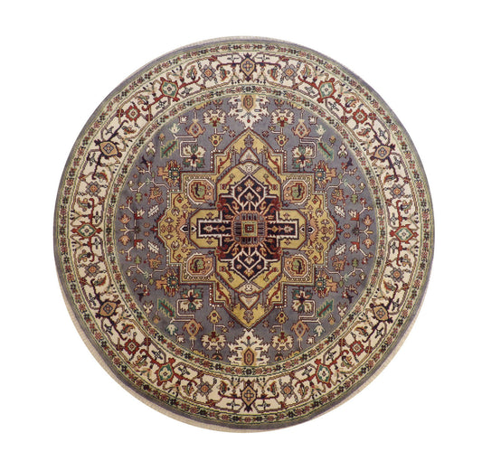 8x8 Tribal Hand-Knotted Wool rug, Rug #101-20273