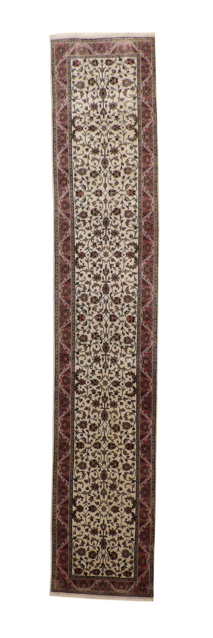 3x14 Traditional Hand-Knotted Wool rug, Rug #101-20023