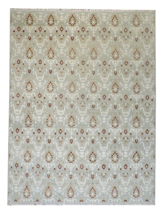 9x12 Ikat Hand-Knotted Wool rug, Rug #101-774