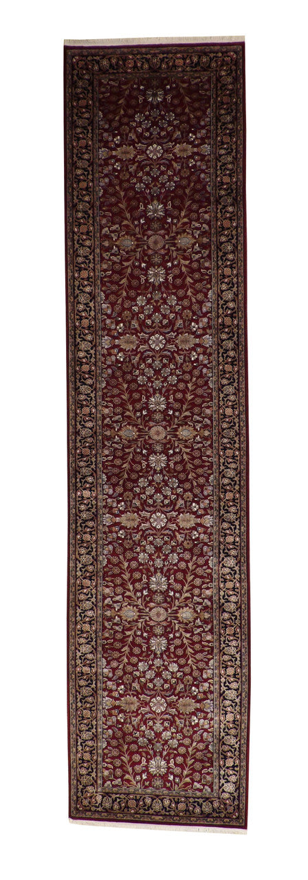 3x12 Traditional Hand-Knotted Silk rug, Rug #101-20230