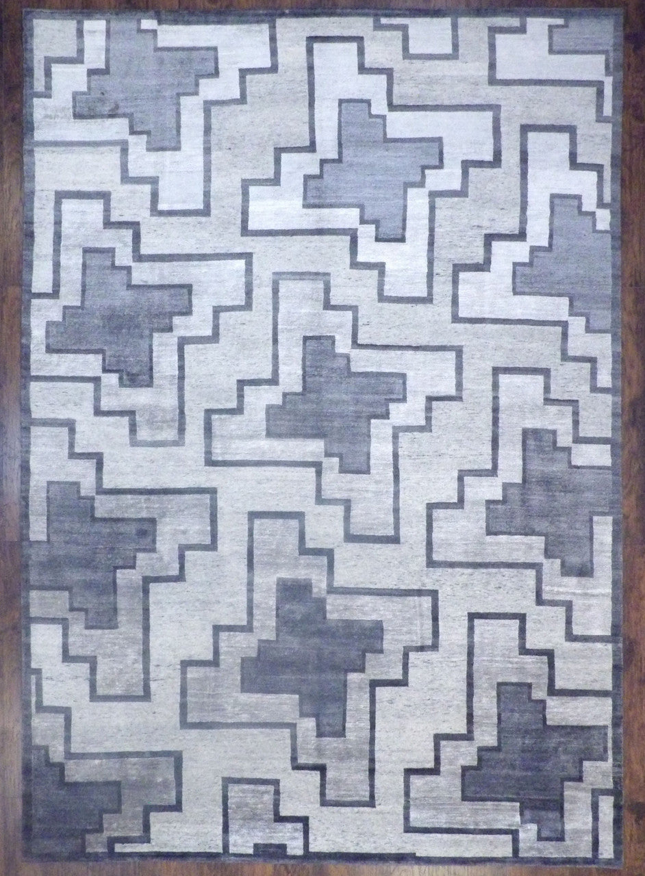 10x14 Modern Hand-Knotted Silk rug, Rug #CON-A8