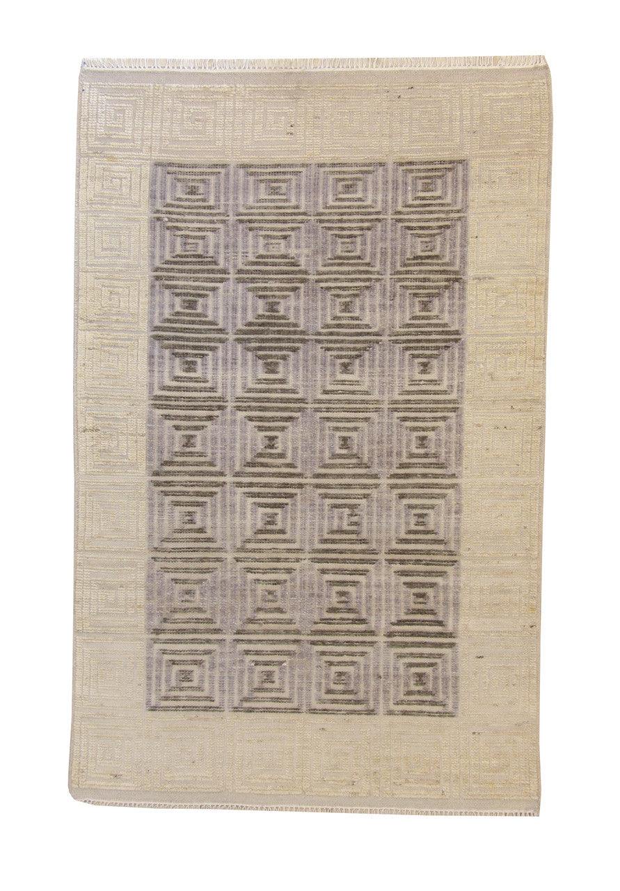 5x8 Tribal Hand-Knotted Wool rug, Rug #101-20042
