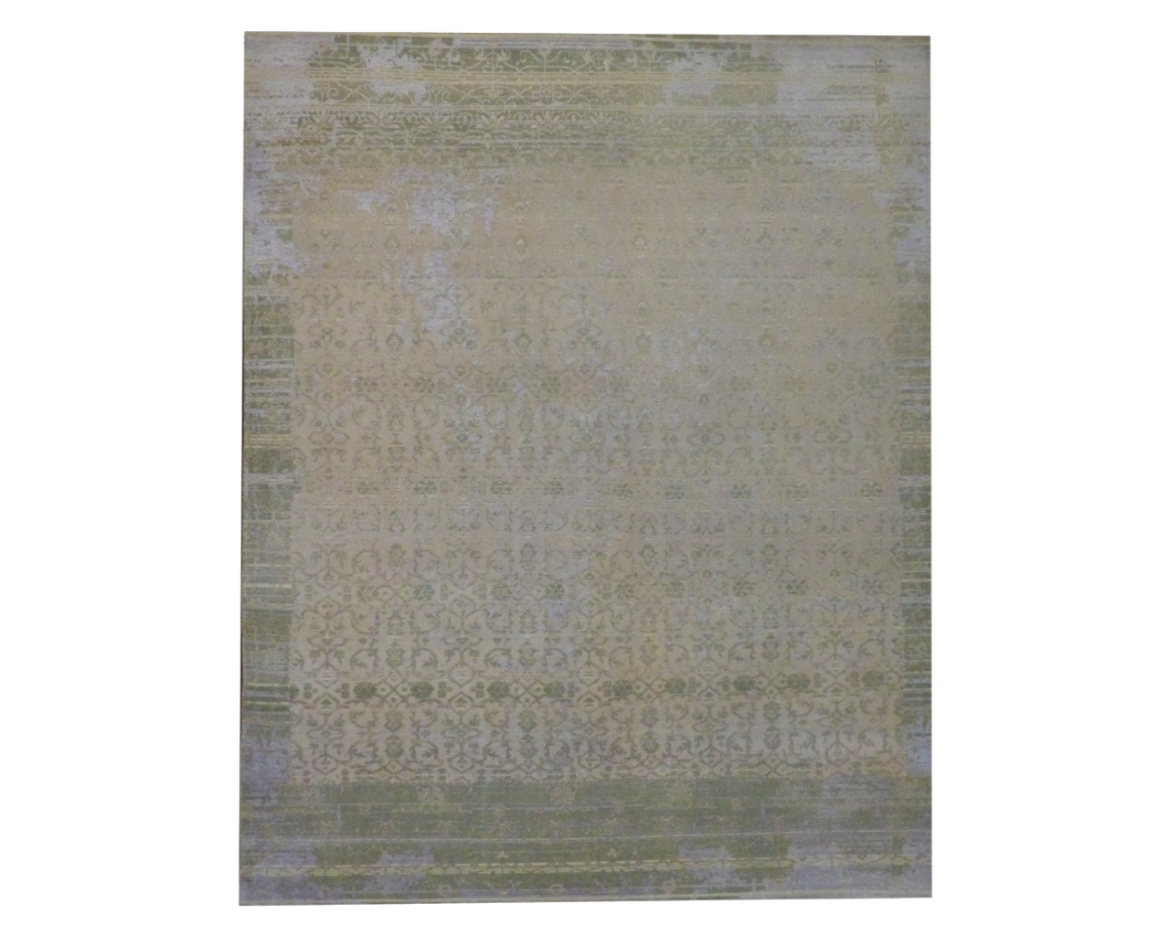 8x10 Vintage Hand-Knotted Silk rug, Rug #101-1001