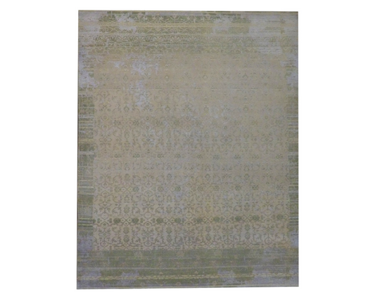 8x10 Vintage Hand-Knotted Silk rug, Rug #101-1001