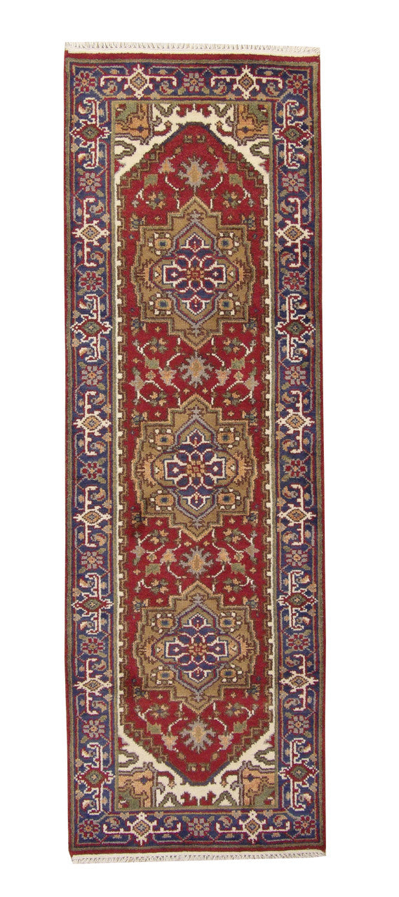 3x8 Tribal Hand-Knotted Wool rug, Rug #101-20285