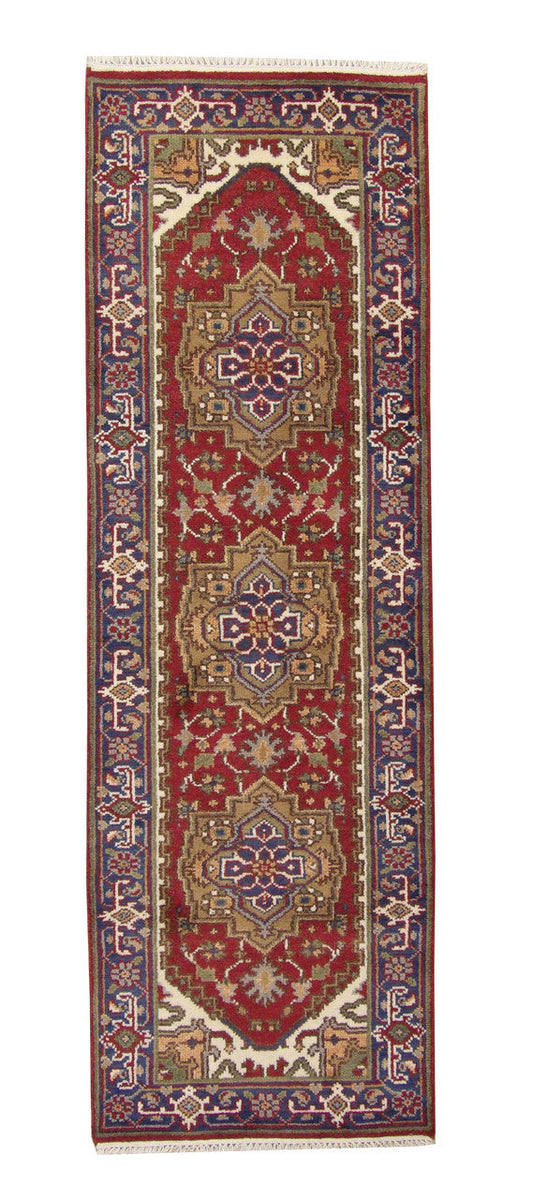 3x8 Tribal Hand-Knotted Wool rug, Rug #101-20285