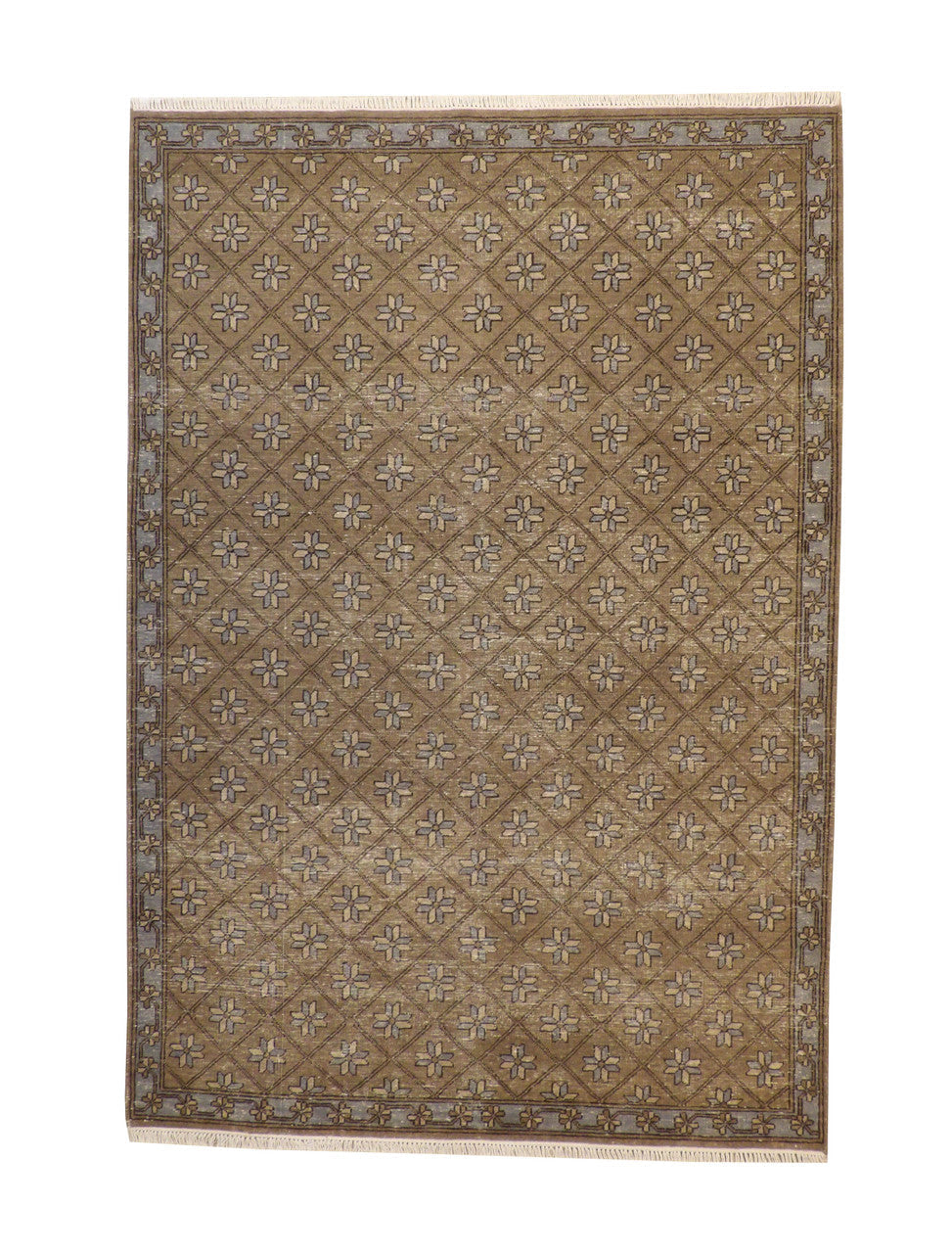 6x9 Antique Hand-Knotted Wool rug, Rug #101-2239