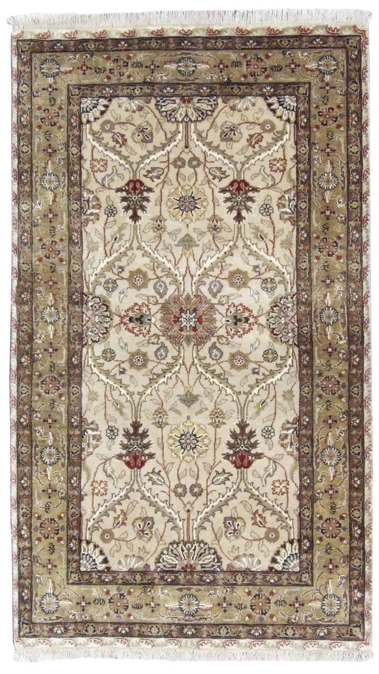 3x5 Persian Hand-Knotted Silk rug, Rug #101-123
