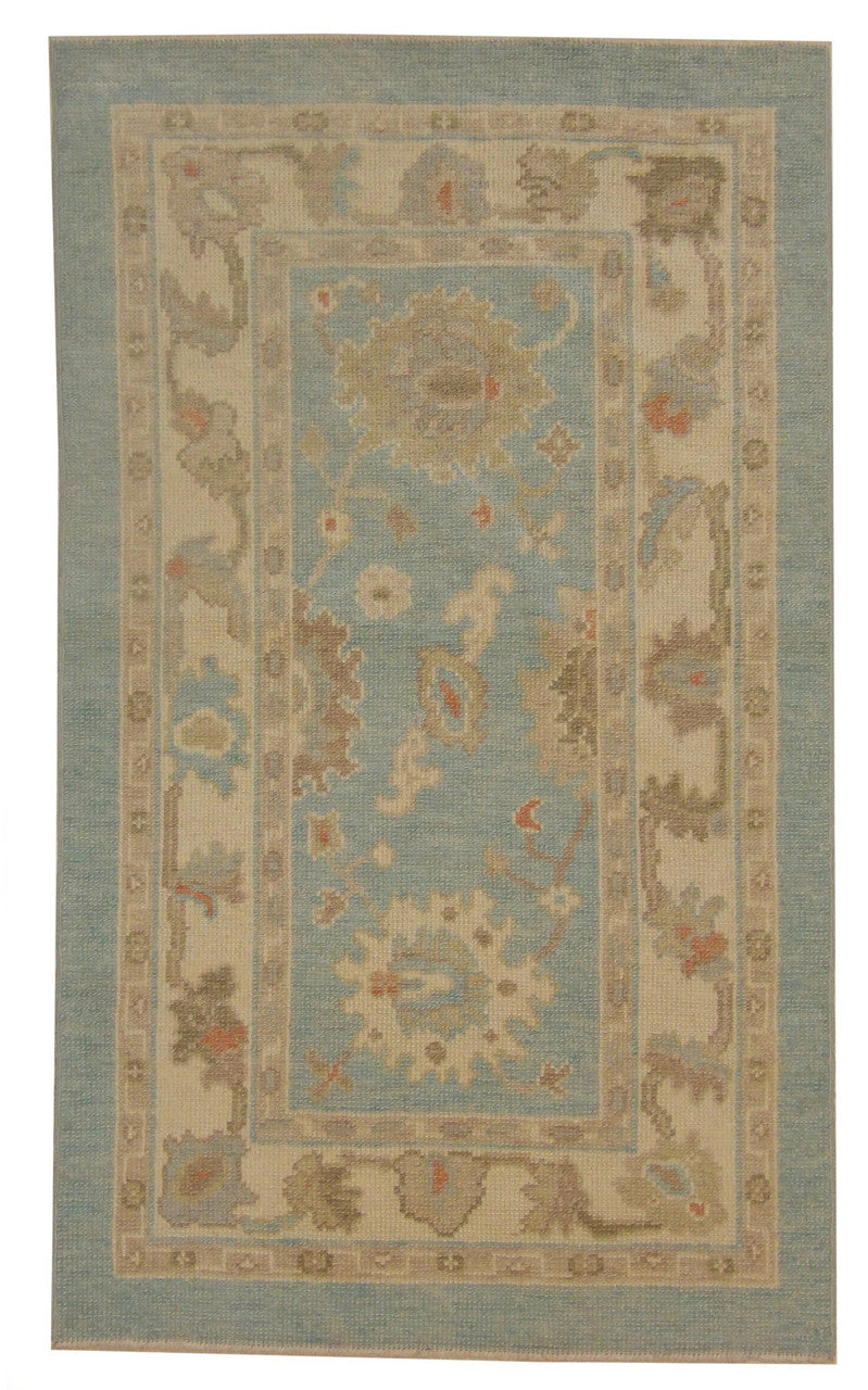 3x5 Oushak Hand-Knotted Wool rug, Rug #101-104