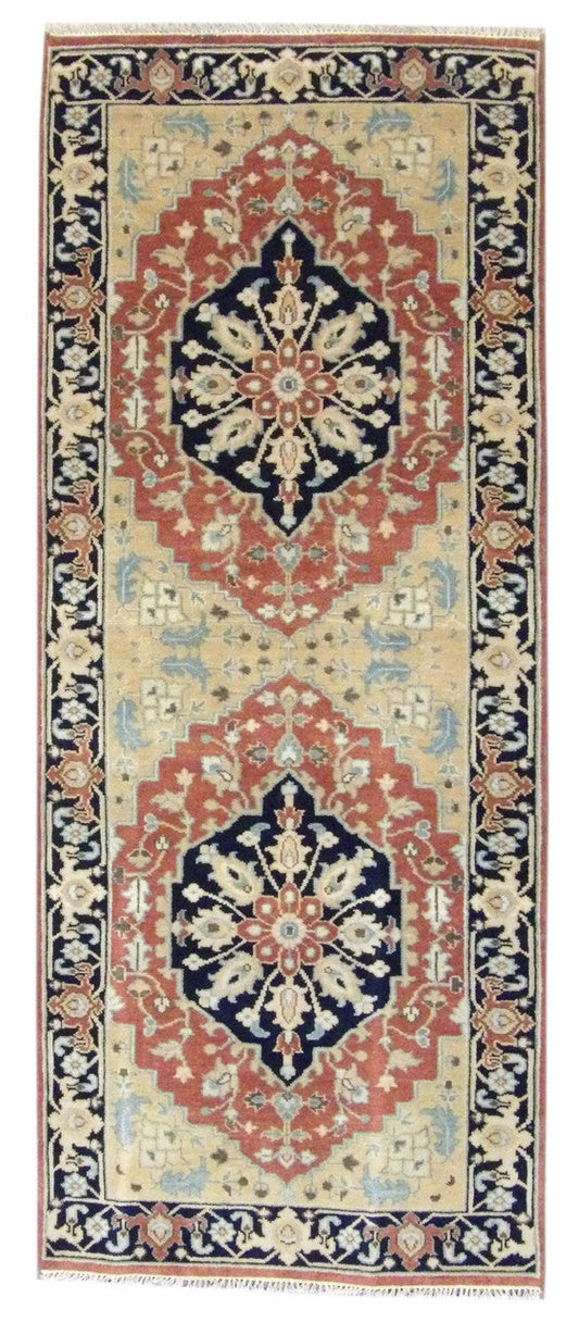 4x10 Tribal Hand-Knotted Wool rug, Rug #101-11276