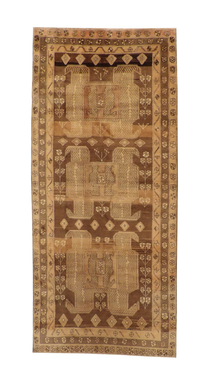 4x10 Antique Hand-Knotted Wool rug, Rug #101-5092