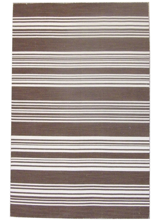 5x8 Coastal Hand-Knotted Wool rug, Rug #101-807