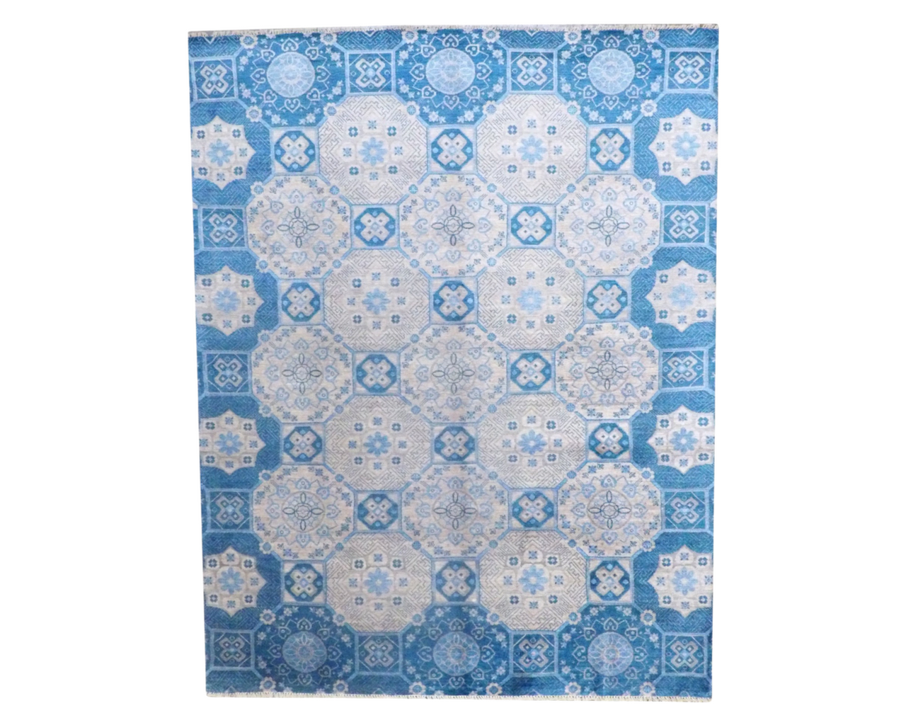8x10 Modern Hand-Knotted Silk rug, Rug #101-11263