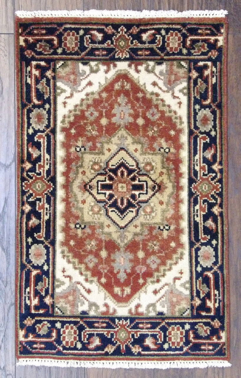 2x3 Tribal Hand-Knotted Wool rug, Rug #101-349