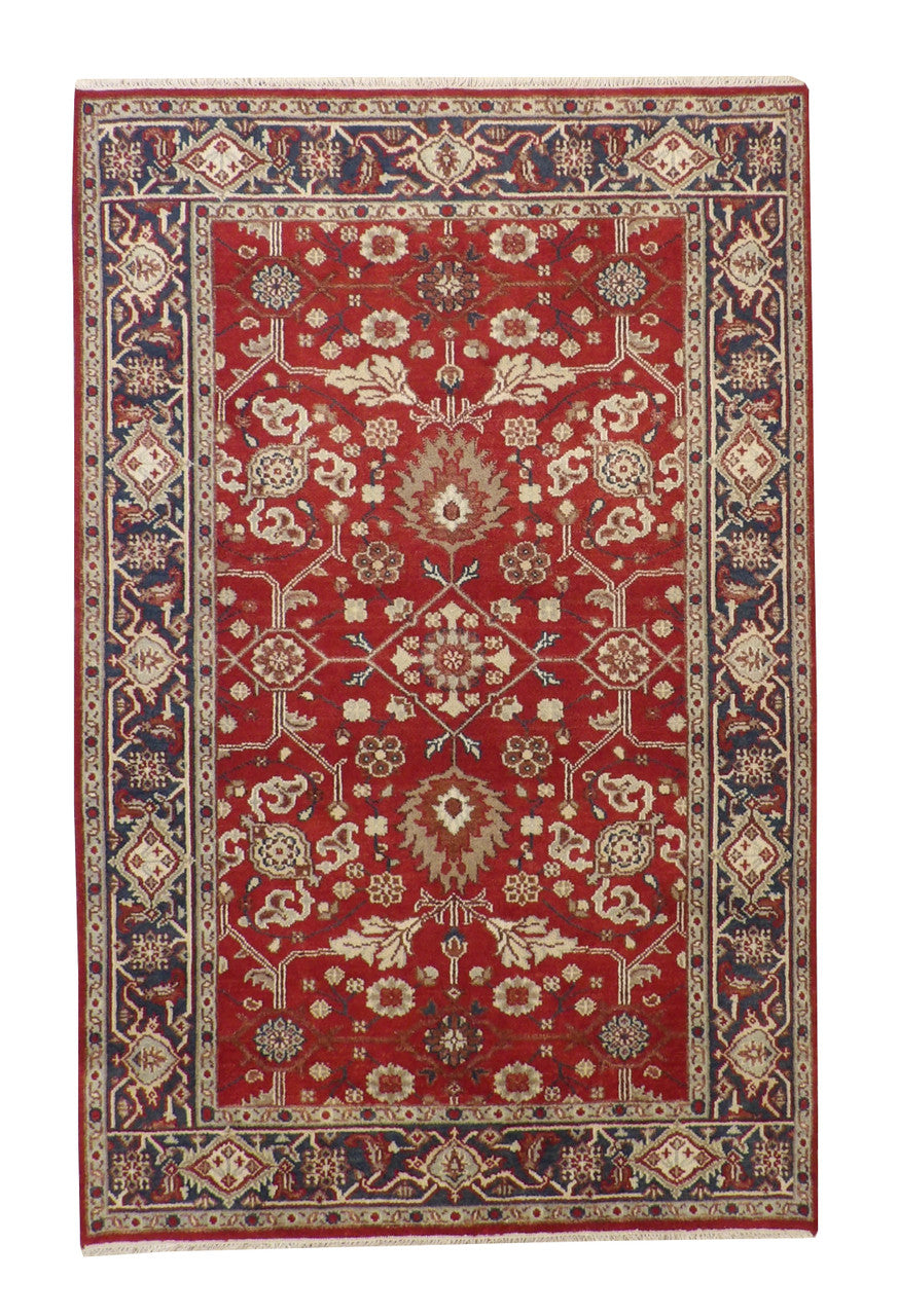 6x9 Antique Hand-Knotted Wool rug, Rug #101-20267