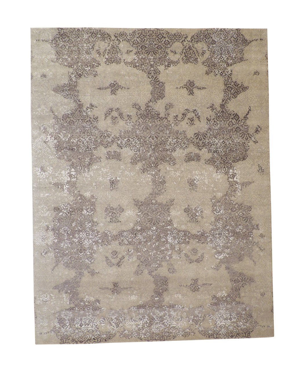 9x12 Ikat Hand-Knotted Silk rug, Rug #101-2024