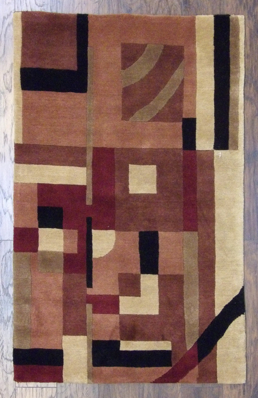 Tribal Hand-Knotted Wool rug, Rug #101-367