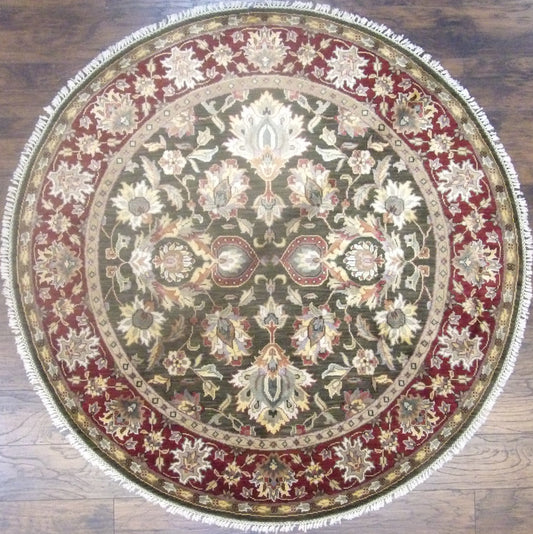 6x6 Traditional Hand-Knotted Silk rug, Rug #101-449