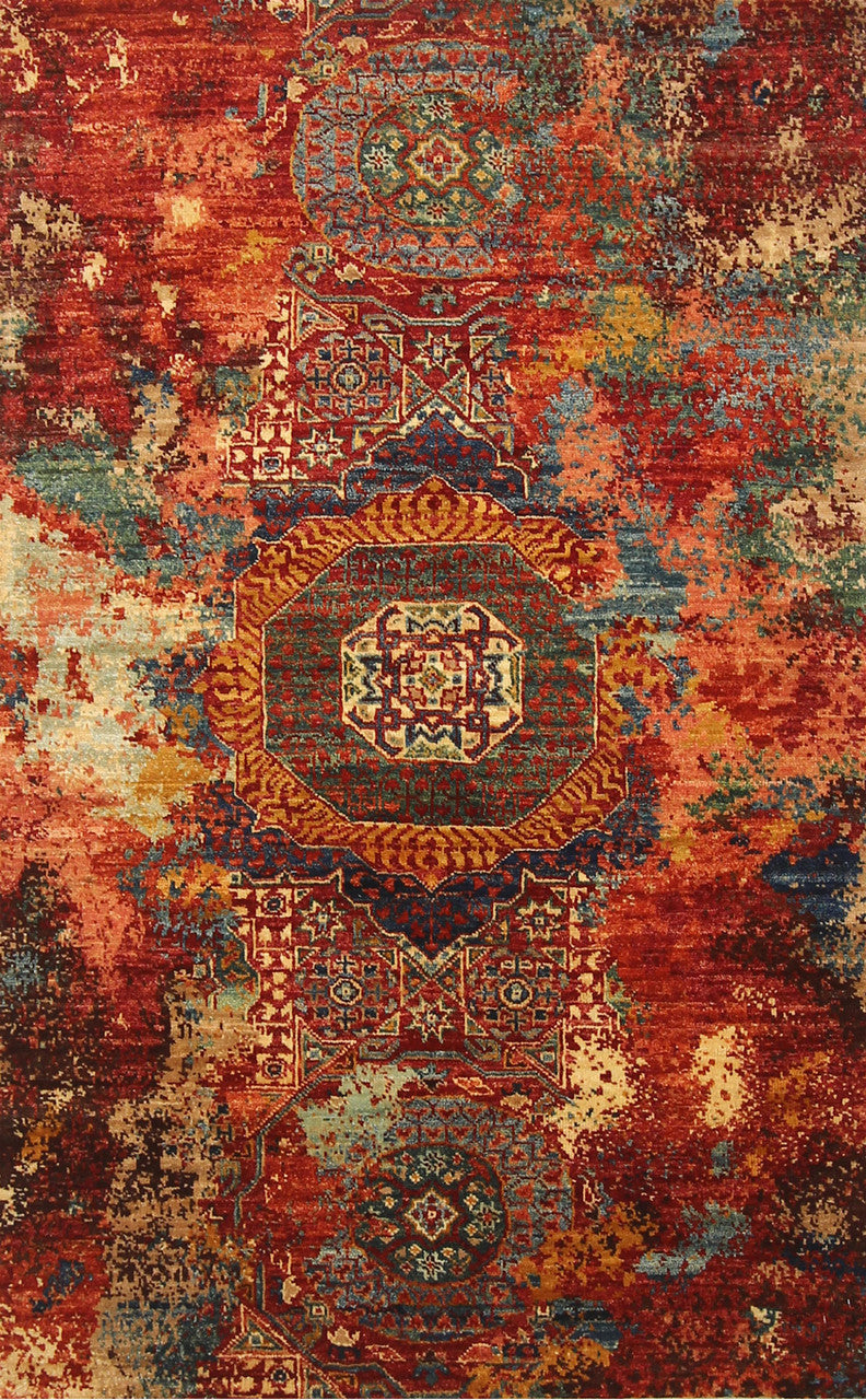 3x5 Mamluk Hand-Knotted Wool rug, Rug #RA83607