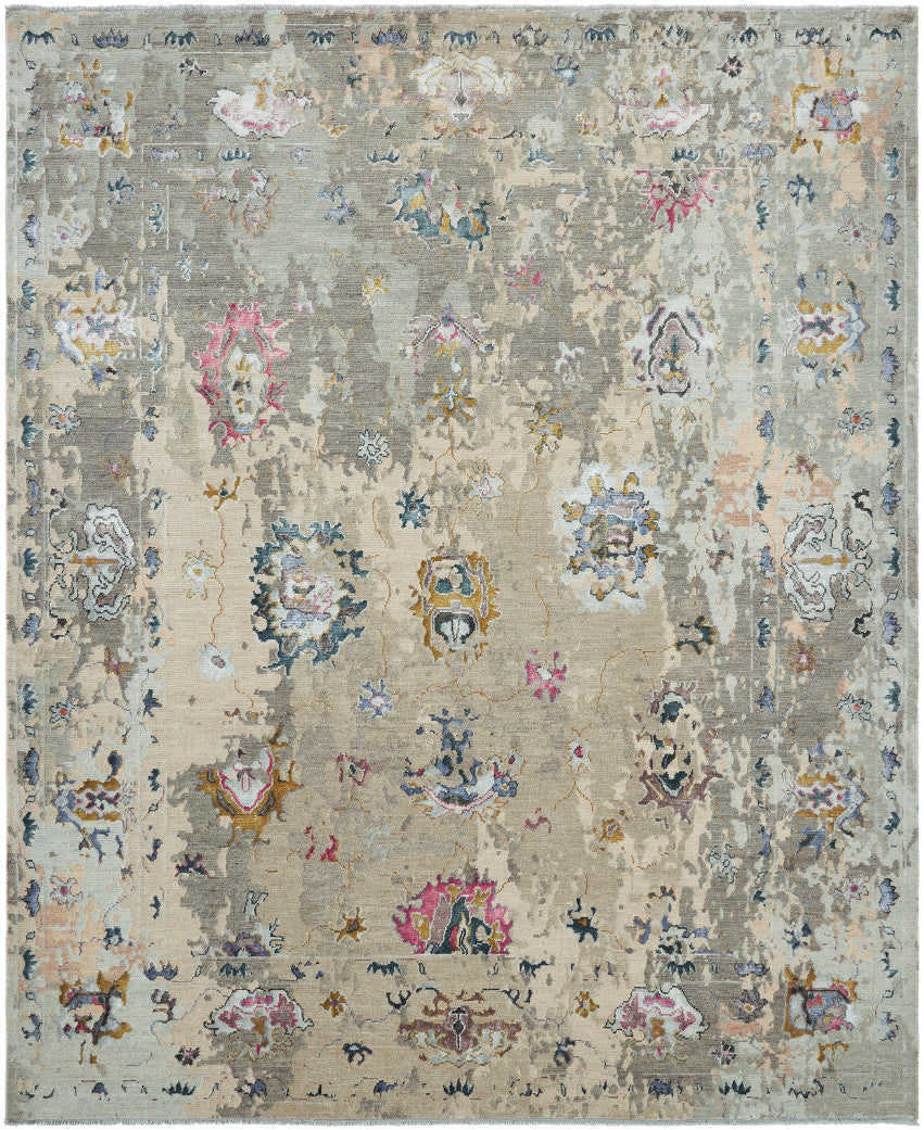 2' x 3' Transitional Hand-Knotted Silk rug, Rug #KD11430