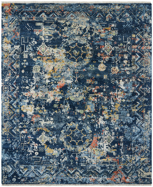 2' x 3' Transitional Hand-Knotted Silk rug, Rug #KH3520