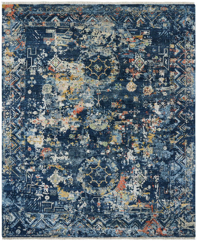 2' x 3' Transitional Hand-Knotted Silk rug, Rug #KH3520