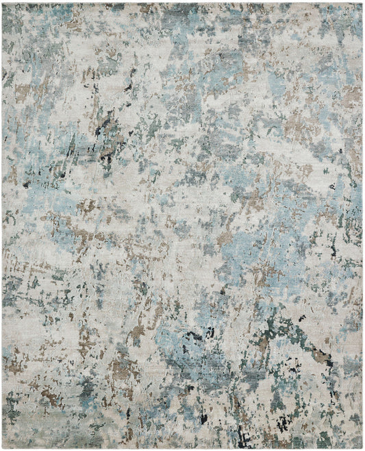 2' x 3' Modern Hand-Knotted Silk rug, Rug #JN0830