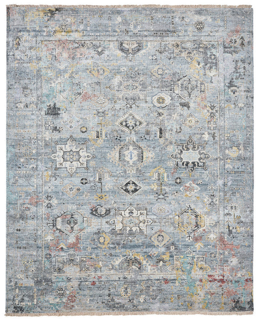 2' x 3' Transitional Hand-Knotted Silk rug, Rug #KH3470