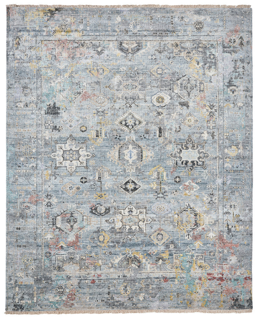 2' x 3' Transitional Hand-Knotted Silk rug, Rug #KH3470