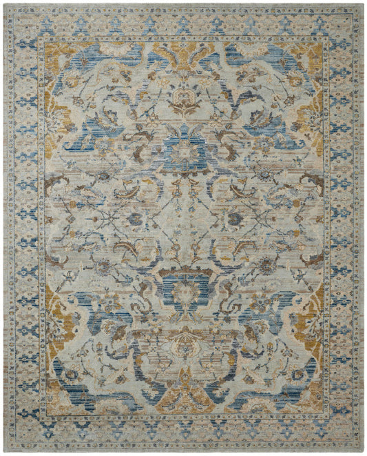 2' x 3' Transitional Hand-Knotted Silk rug, Rug #KT13620