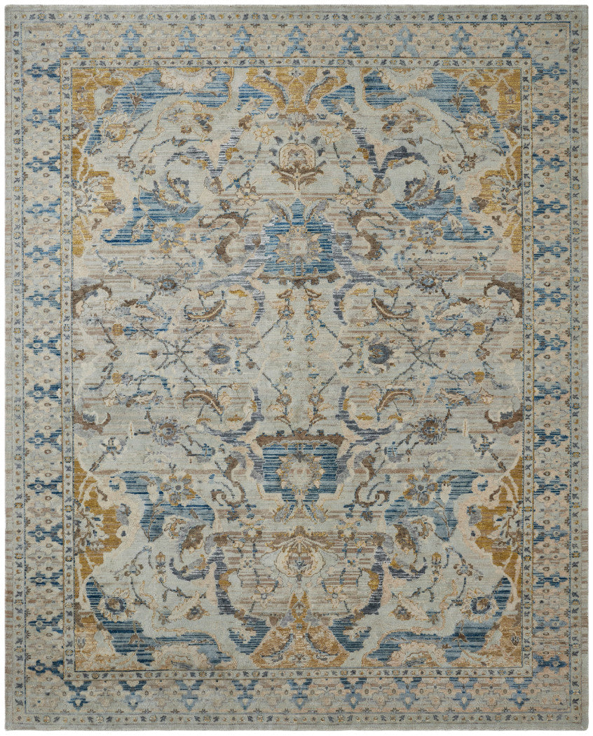 2' x 3' Transitional Hand-Knotted Silk rug, Rug #KT13620